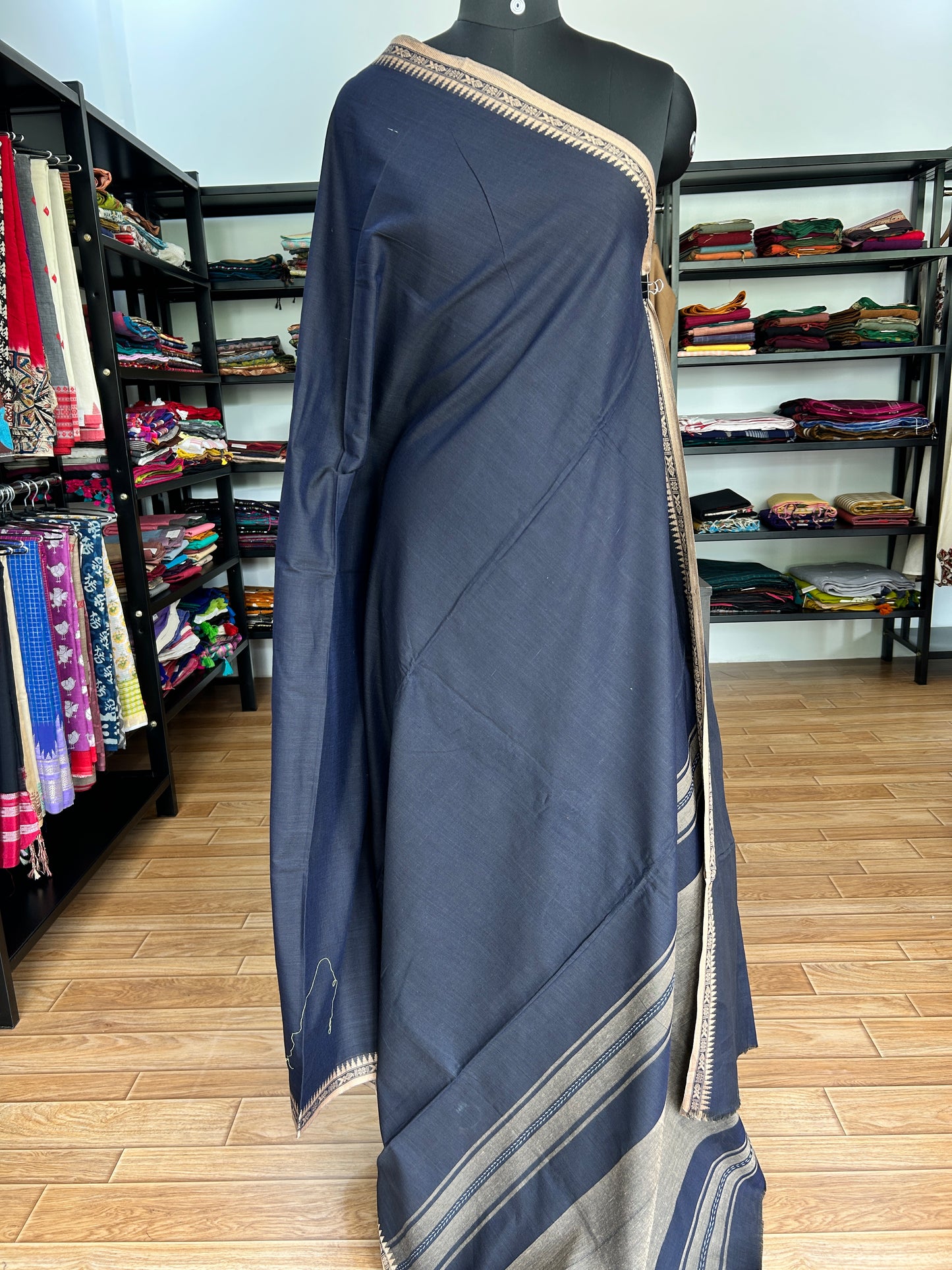 BLACK DHANIAKHALI SAREE