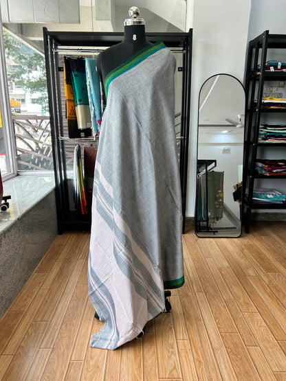 GREY DHANIAKHALI SAREE