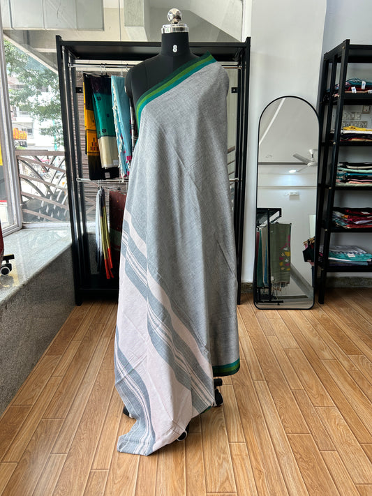 GREY DHANIAKHALI SAREE