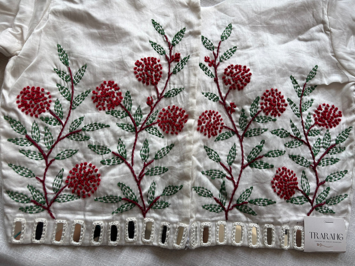 Off white Embroidered blouse
