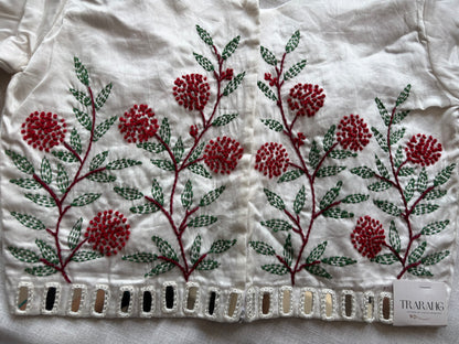Off white Embroidered blouse
