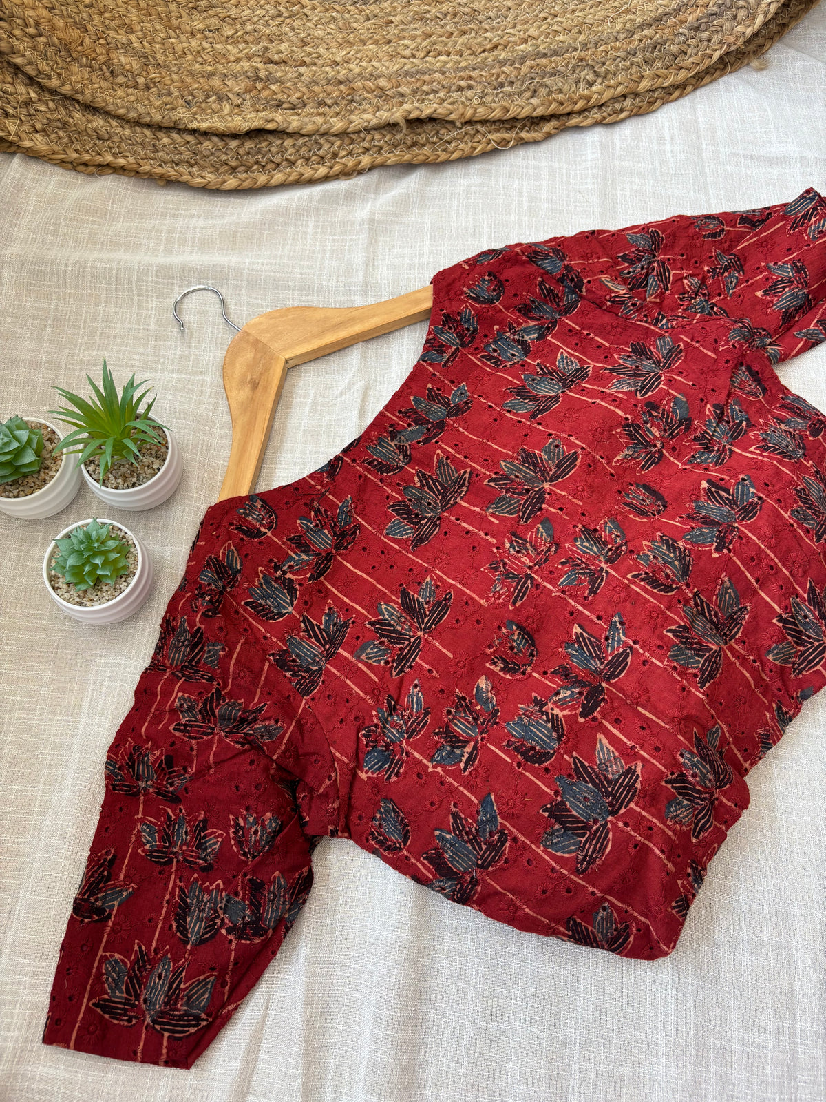 MARRON HAKOBA BLOUSE