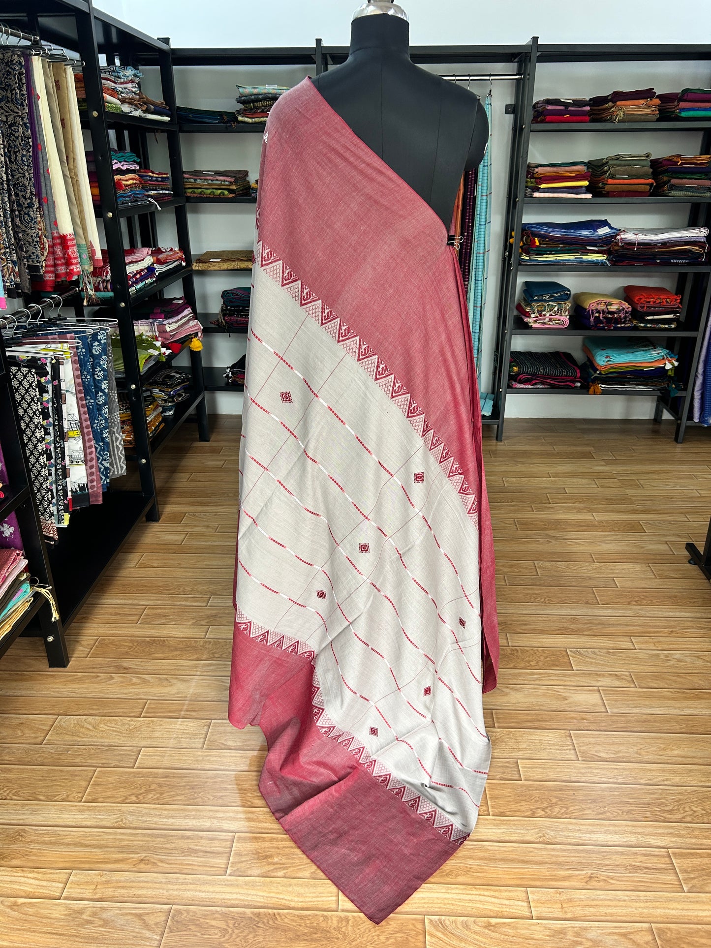 BROWN DHANIAKHALI SAREE