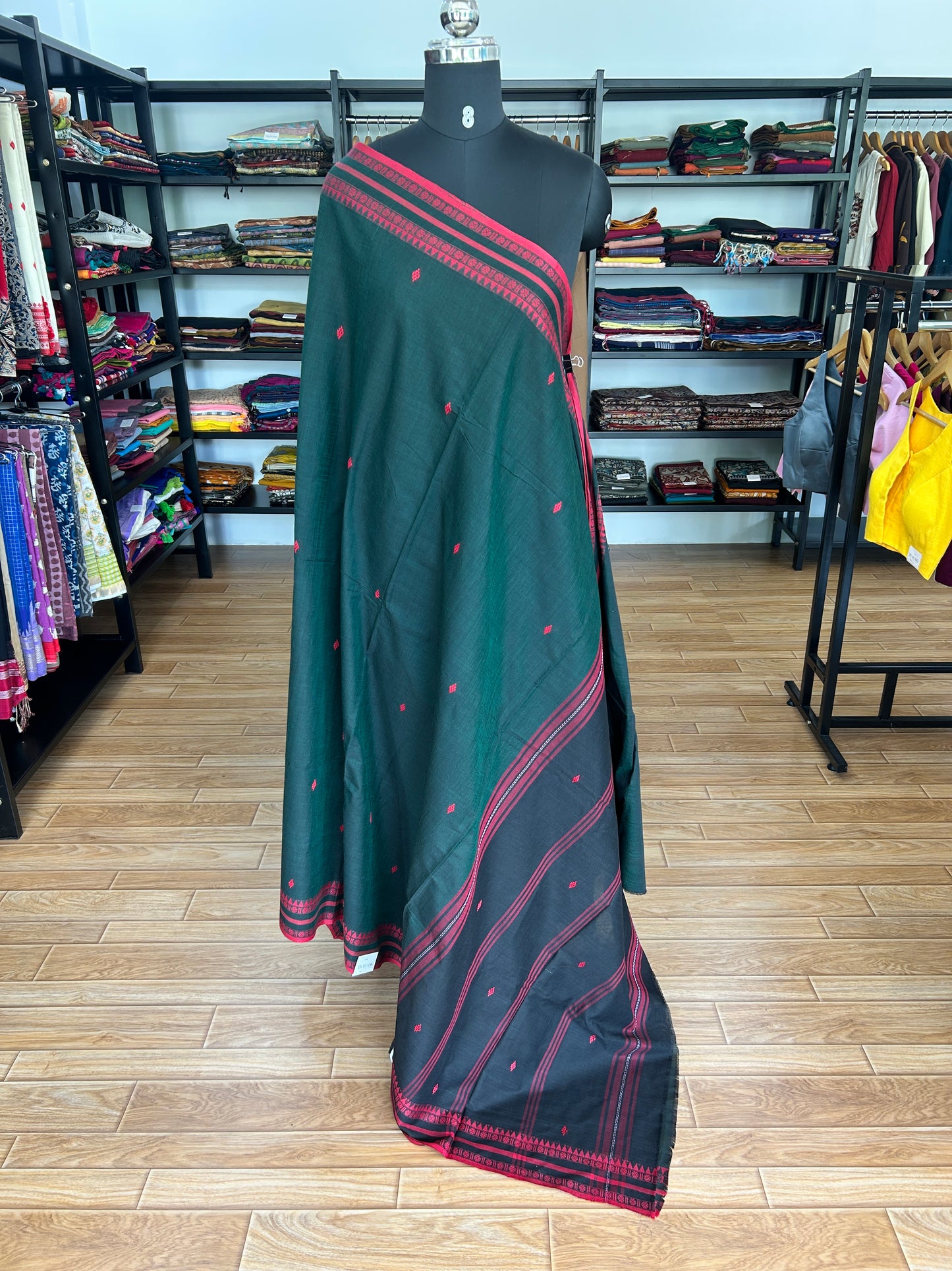 GREEN DHANIAKHALI SAREE