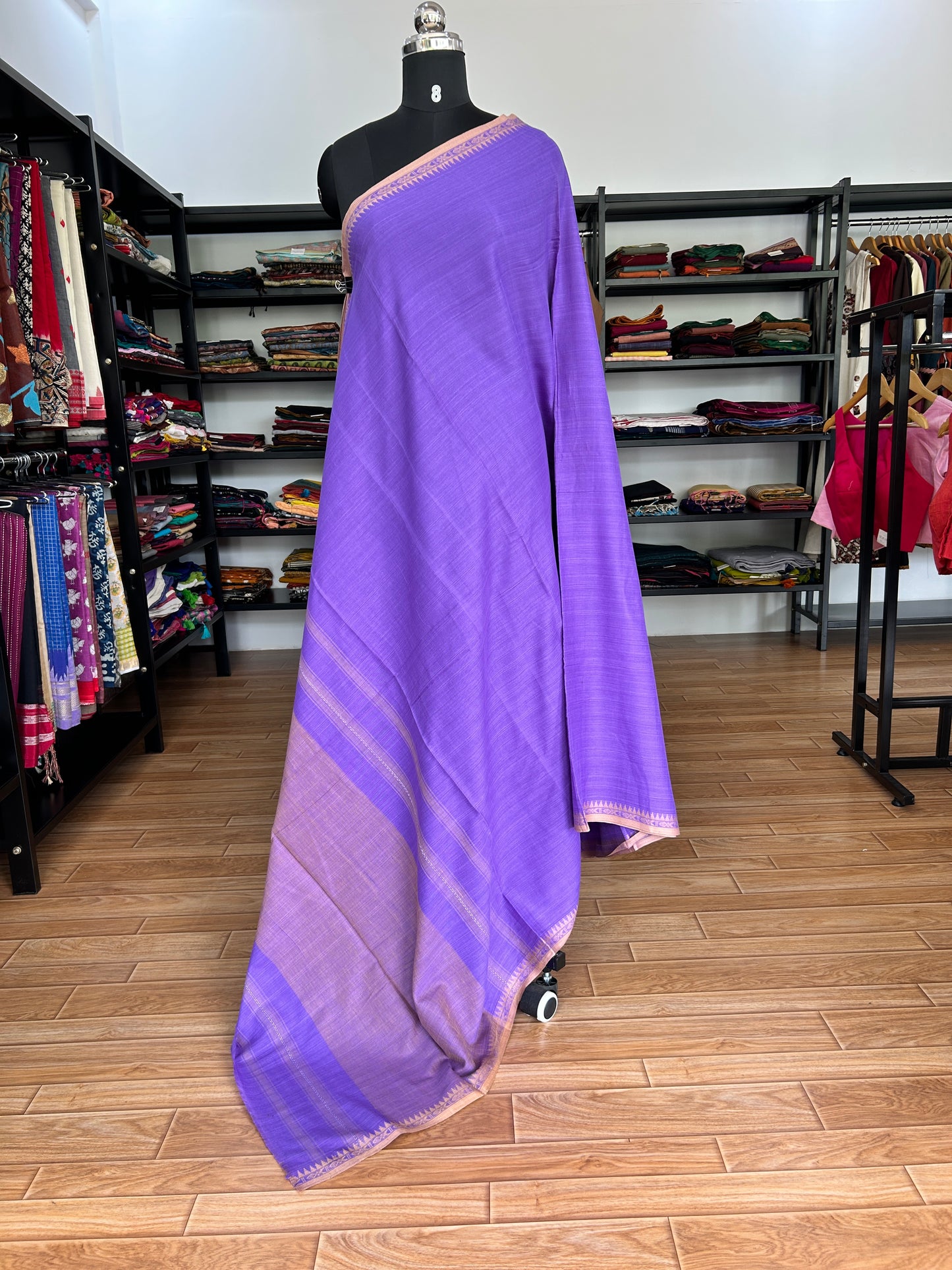 PURPLE DHANIAKHALI SAREE