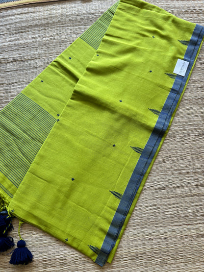 GREEN MUL JAMDANI SAREE