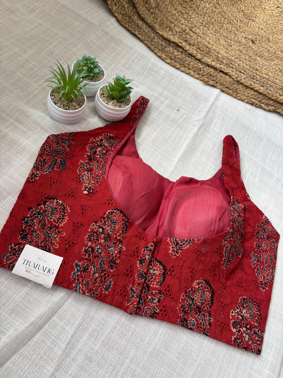 MAROON HAKOBA BLOUSE