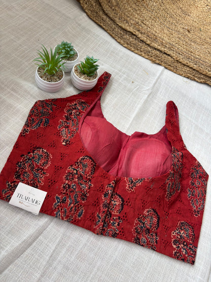 MAROON HAKOBA BLOUSE