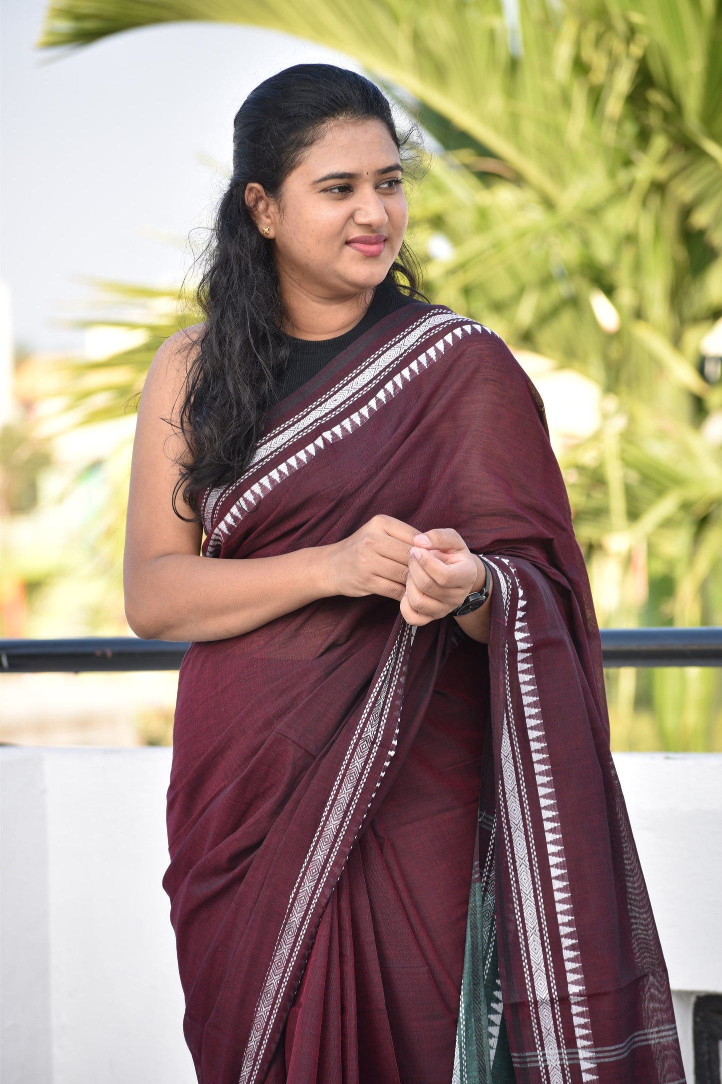 BROWN DHANIAKHALI SAREE