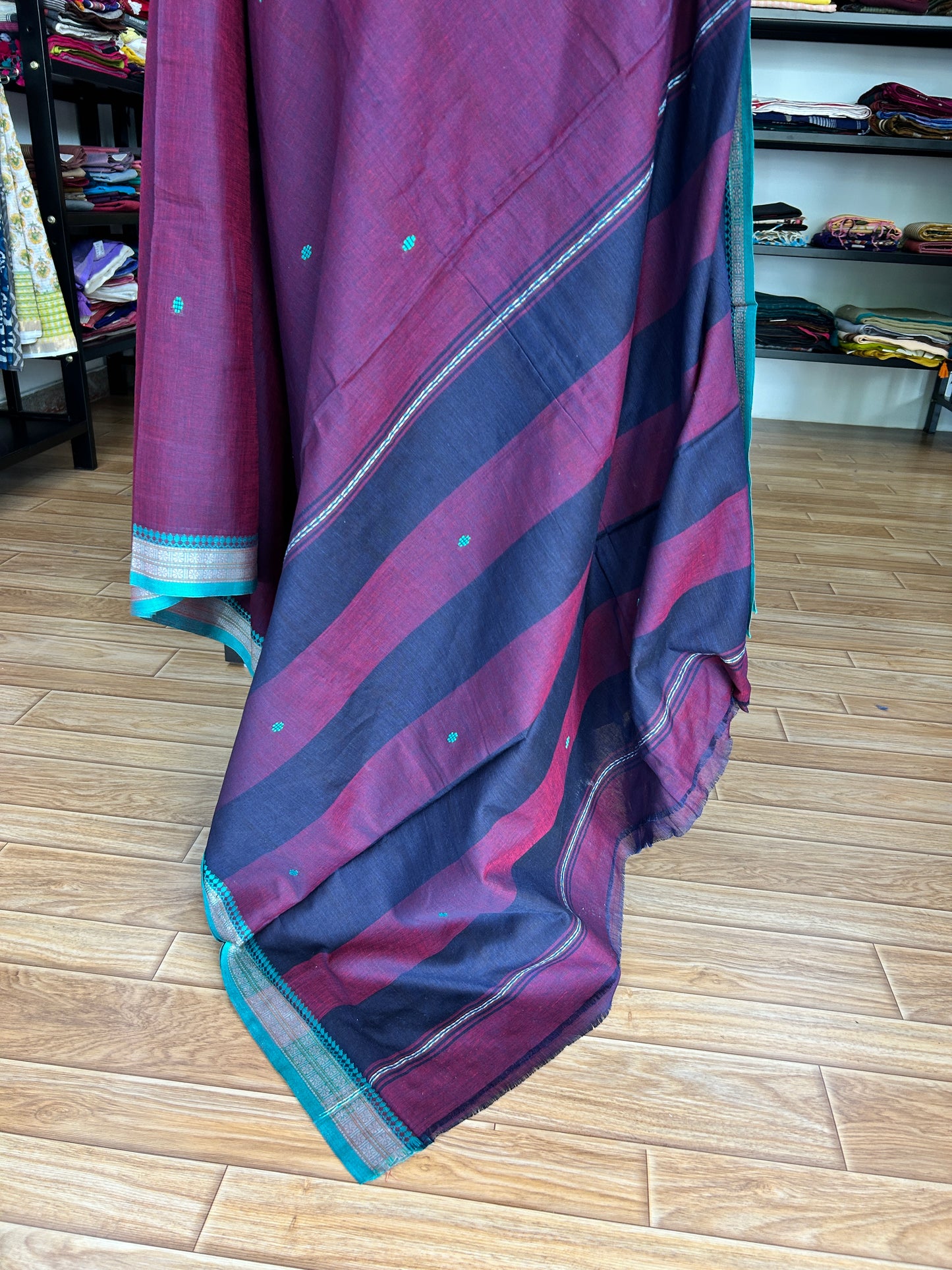 PINK DHANIAKHALI SAREE