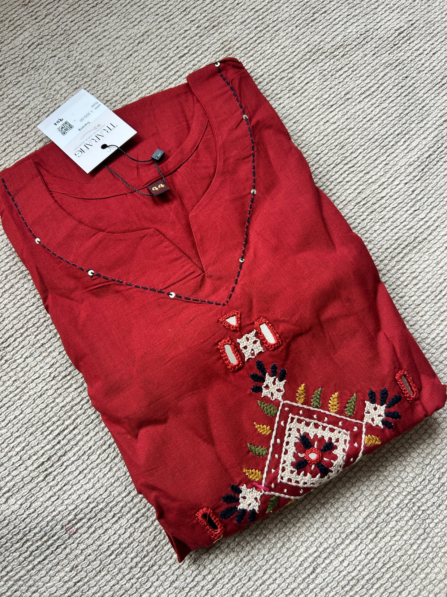 BLACK GAMTHI COTTON SUIT