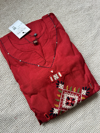 BLACK GAMTHI COTTON SUIT