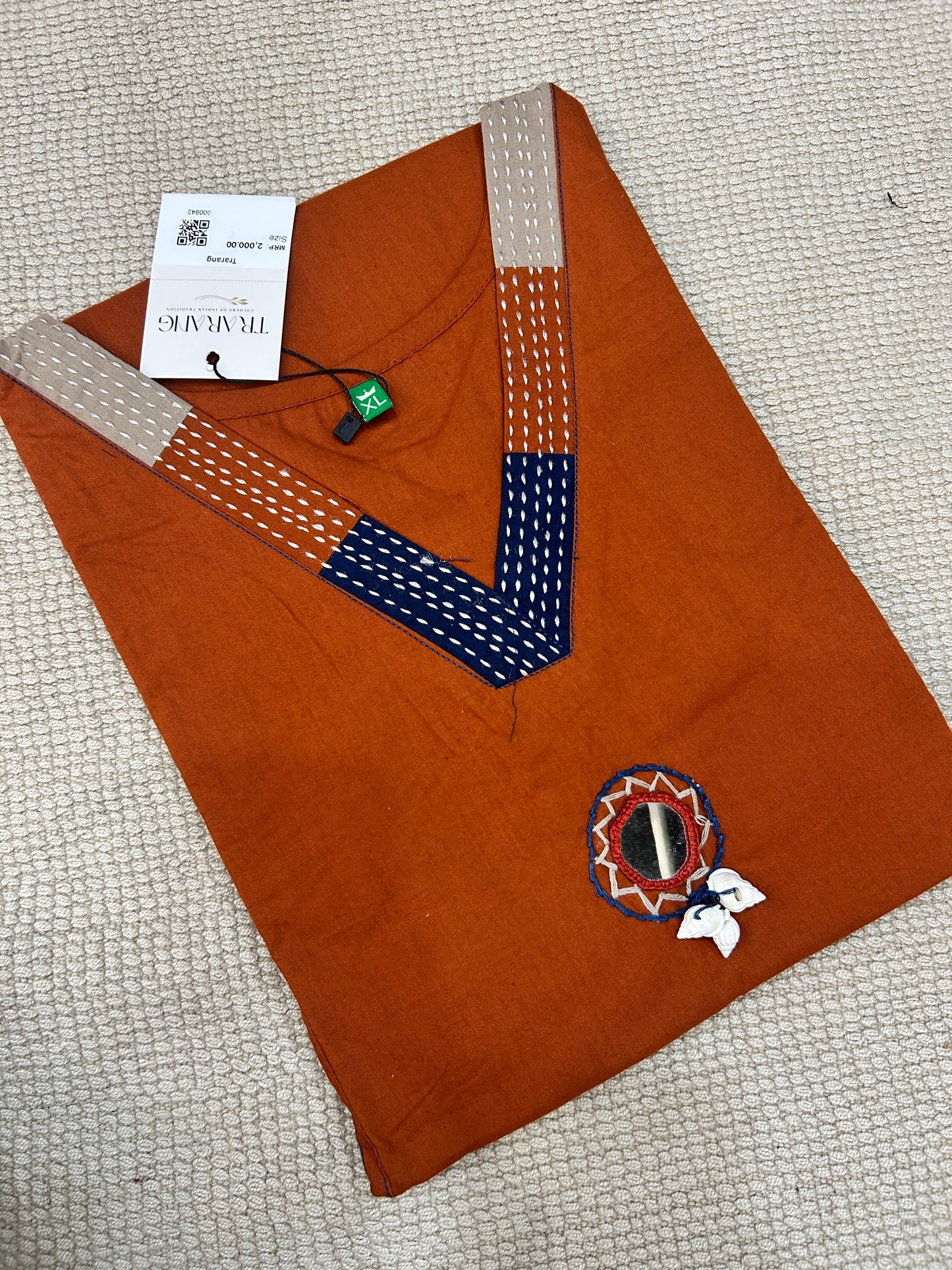ORANGE COTTON SUIT