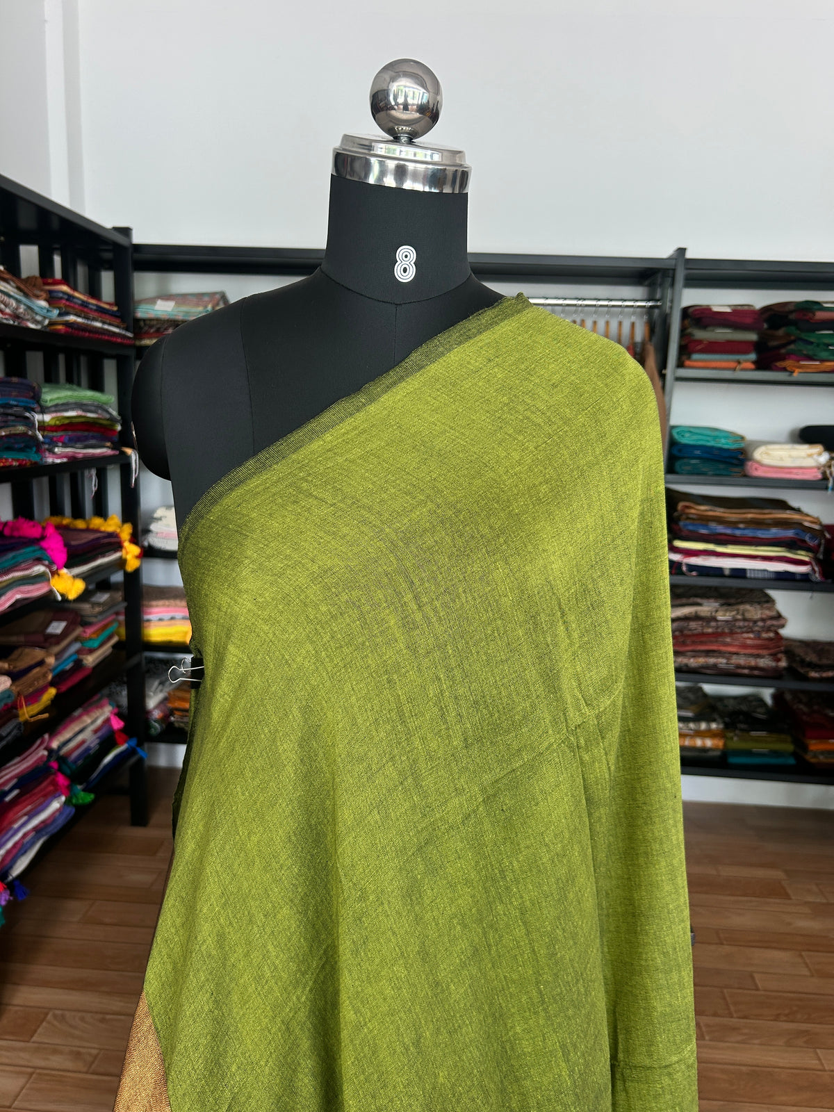 GREEN ACRYLIC SAREE