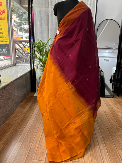 MAROON NEGAMAM COTTON
