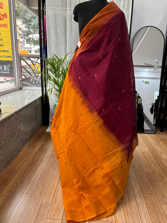 MAROON NEGAMAM COTTON