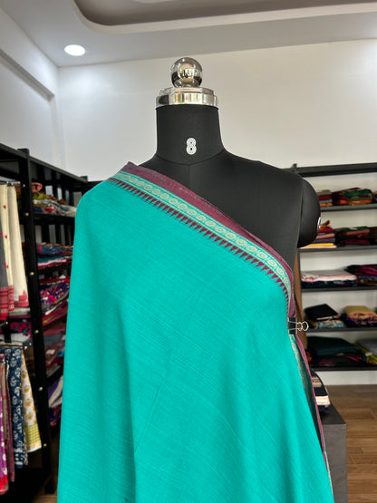 BLUE DHANIAKHALI SAREE