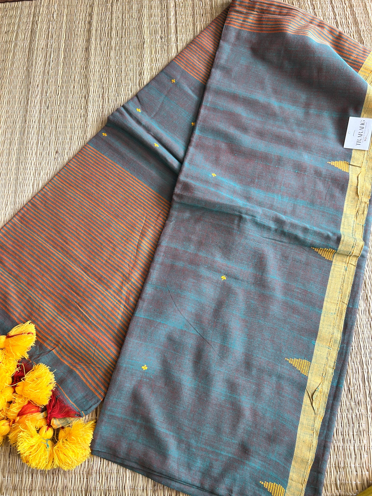 GREEN JAMDANI SAREE