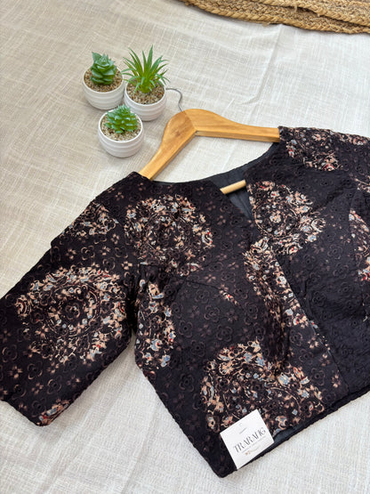 BLACK HAKOBA BLOUSE