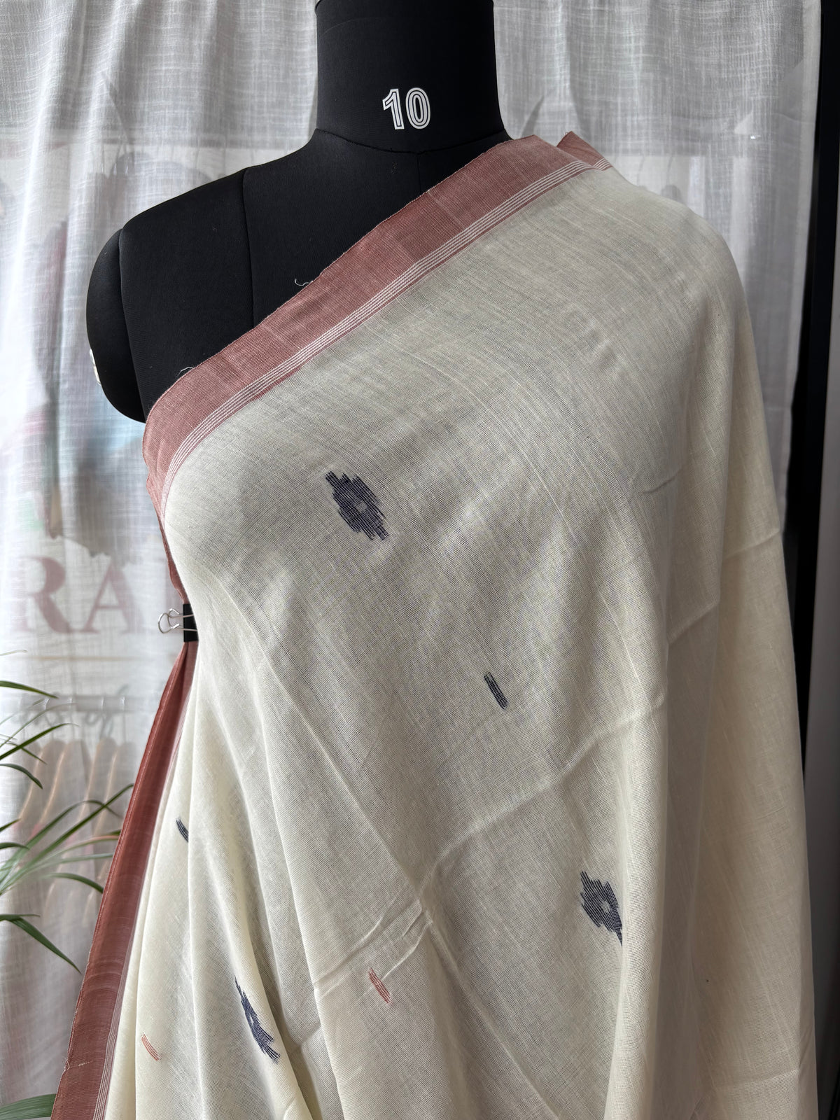 OFF WHITE JAMDANI SAREE