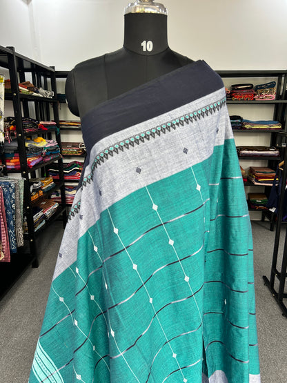 GREEN DHANIAKHALI SAREE