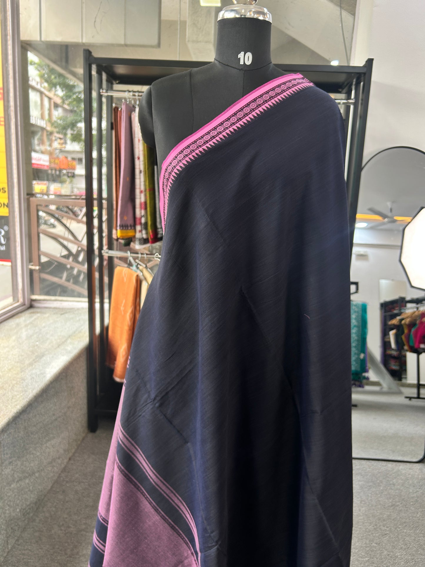 BLACK DHANIAKHALI SAREE