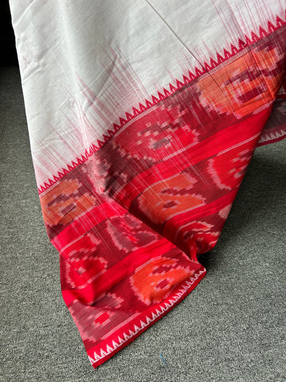 RED DHANIAKHALI SAREE