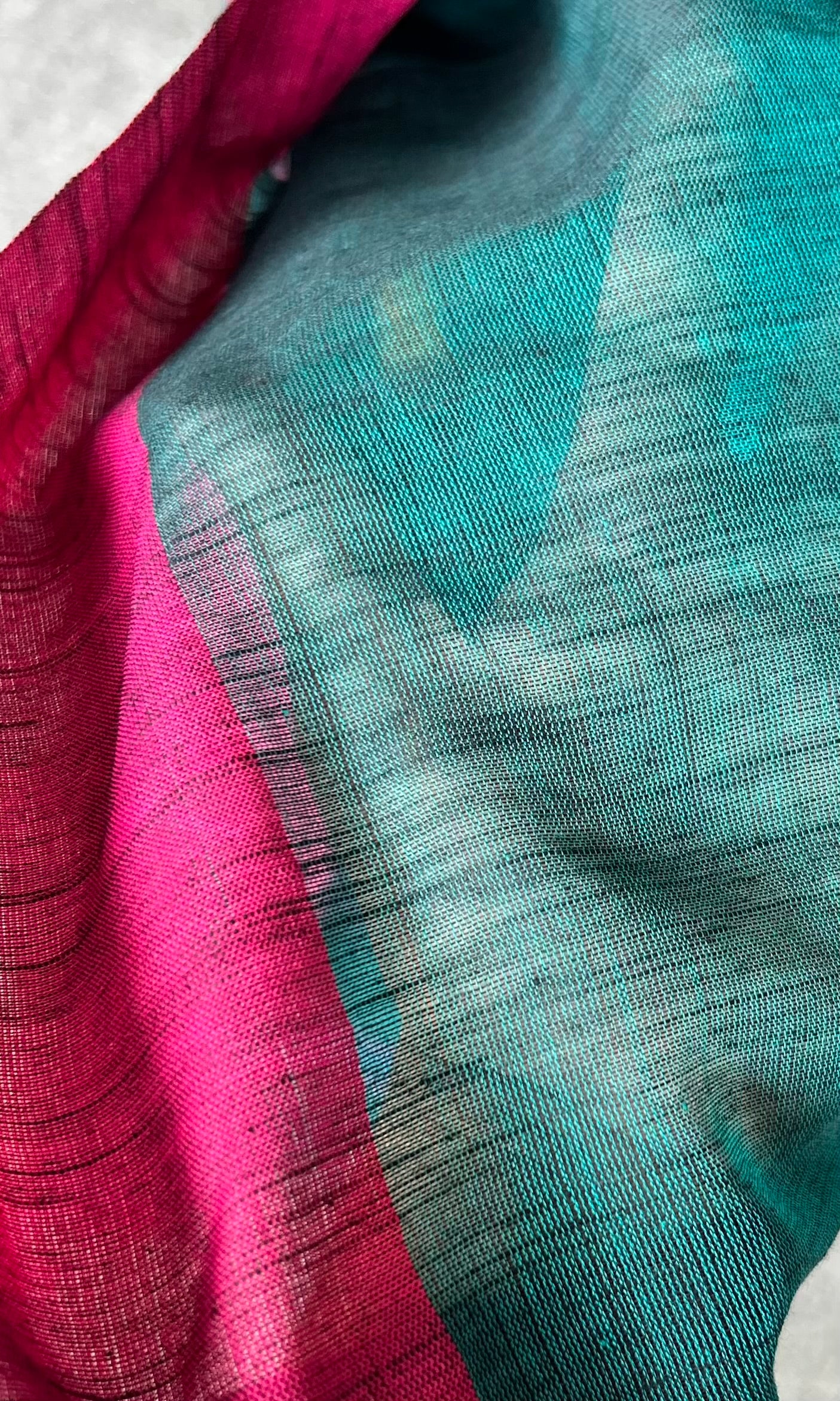 GREEN KHADI COTTON SAREE