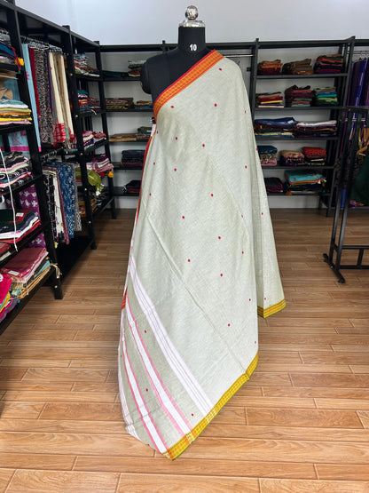 GREEN DHANIAKHALI SAREE
