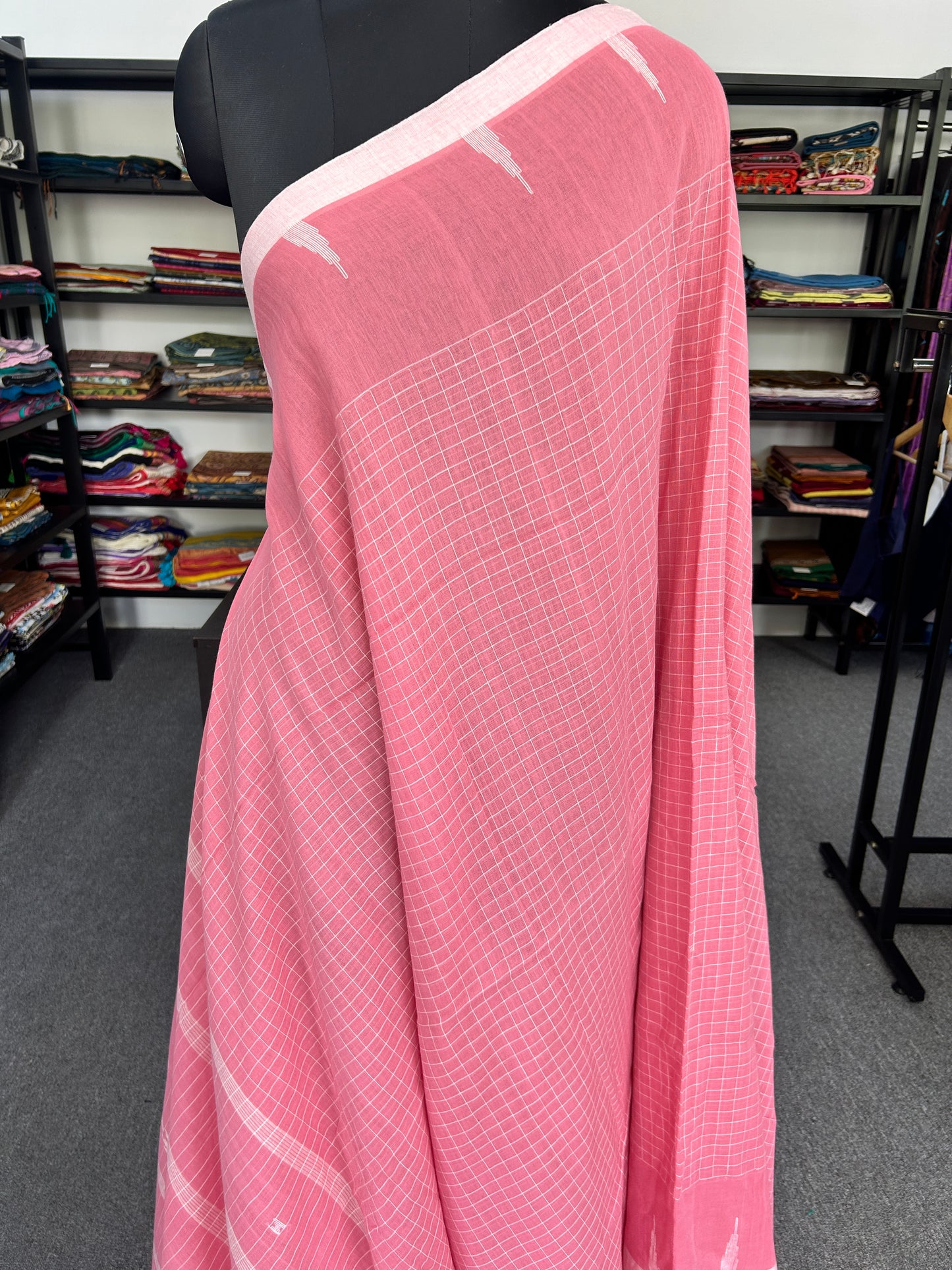 PINK JAMDANI SAREE