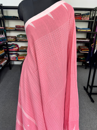PINK JAMDANI SAREE