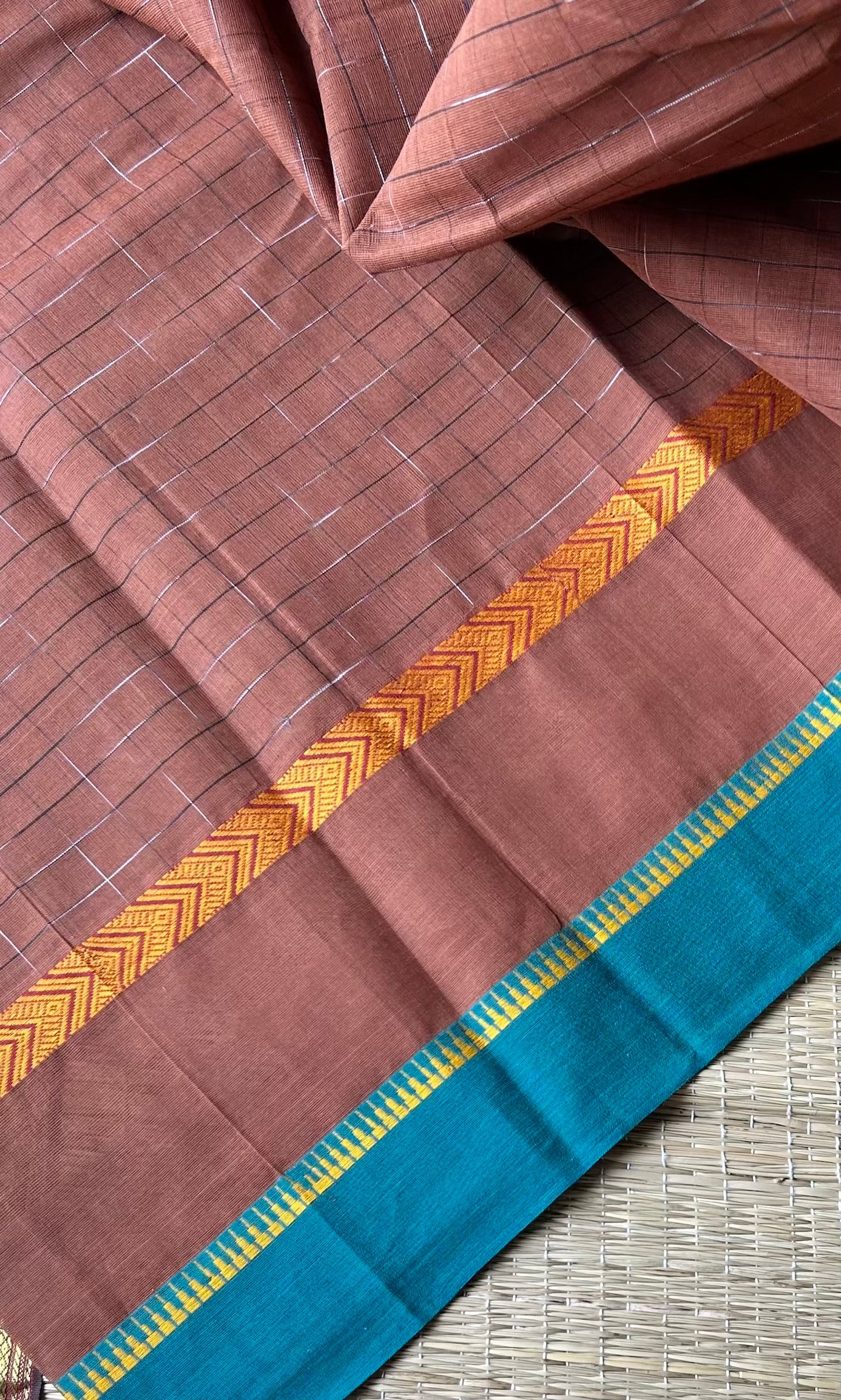 BROWN NARAYANPET SAREE