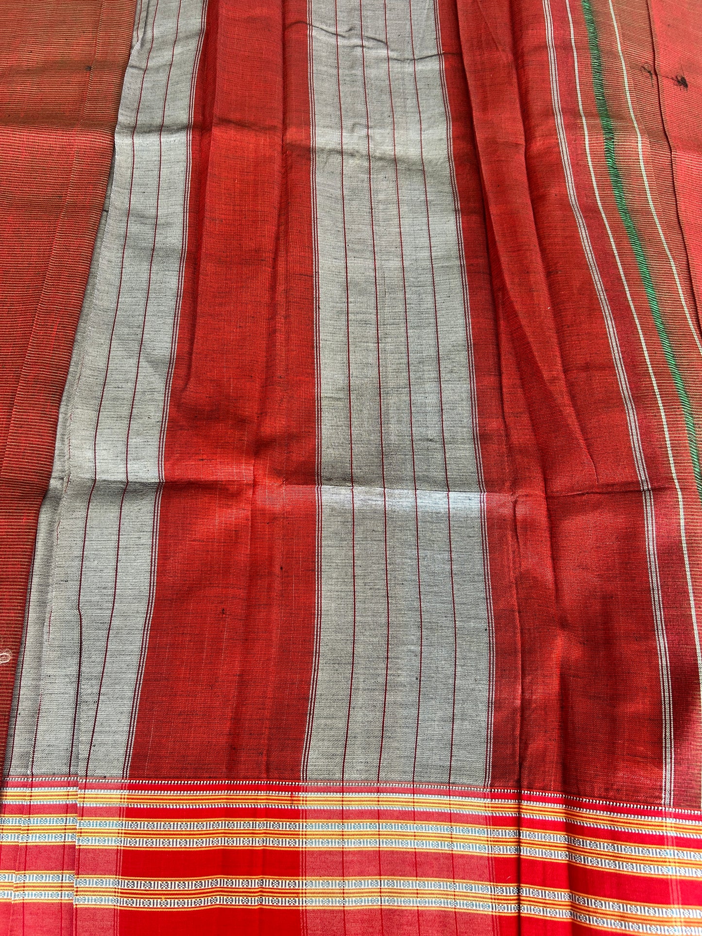 MARRON HANDLOOM ILKAL SAREE