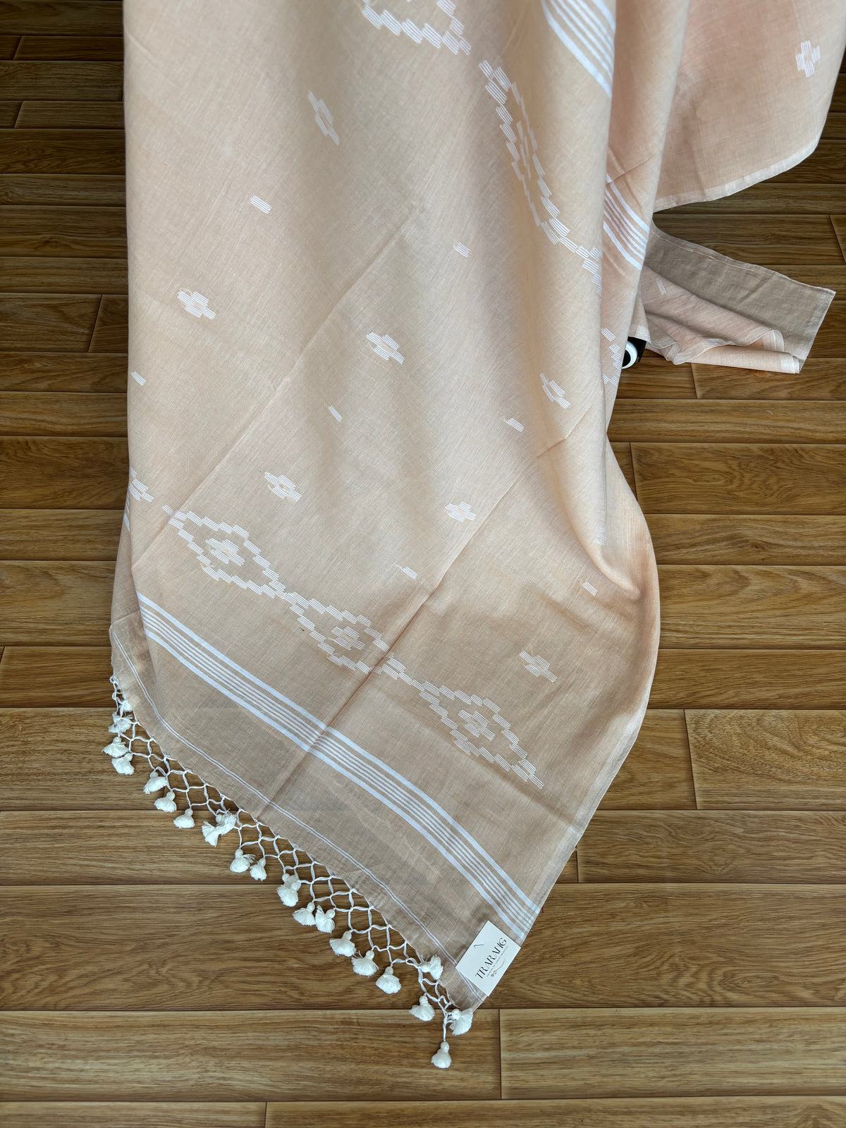 BIEGE JAMDANI SAREE