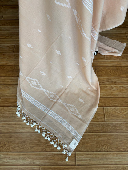 BIEGE JAMDANI SAREE