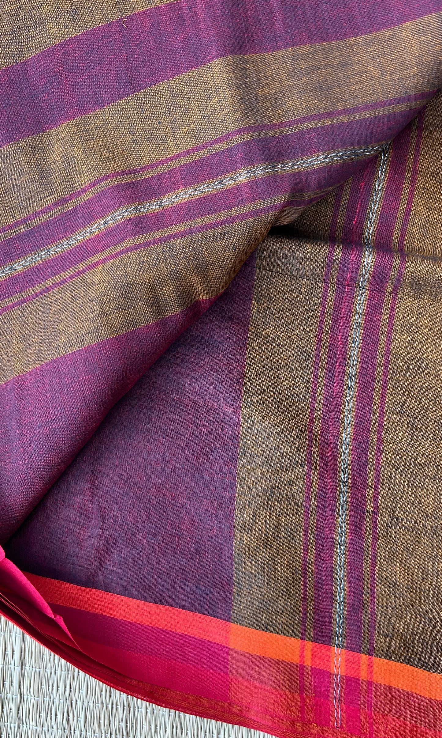 BROWN DHANIAKHALI SAREE
