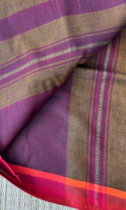 BROWN DHANIAKHALI SAREE