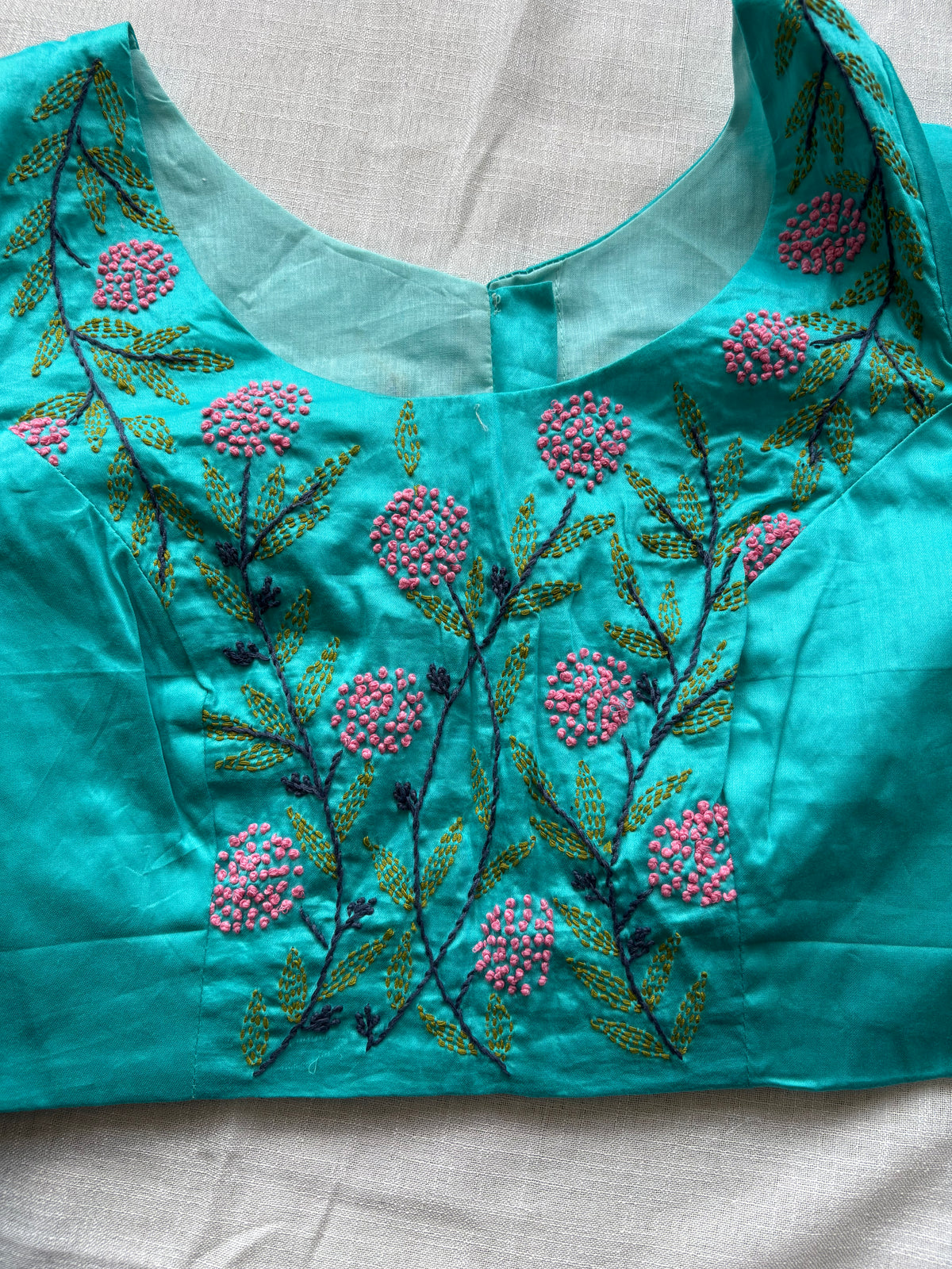 Blue Embroidered blouse