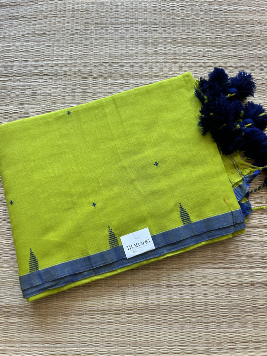 GREEN MUL JAMDANI SAREE