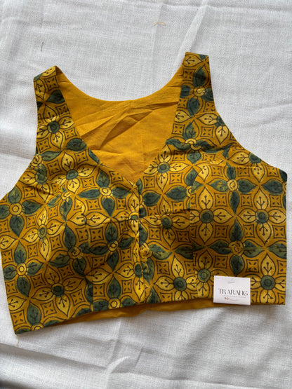 YELLOW COTTON BLOUSE