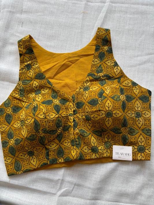 YELLOW COTTON BLOUSE