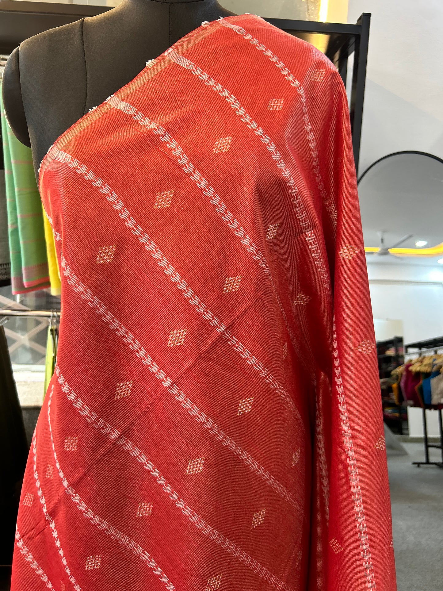 ORANGE TISSUE SAREE