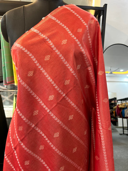 ORANGE TISSUE SAREE