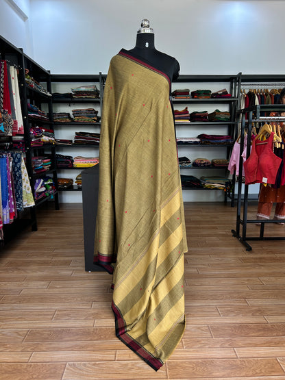 BROWN DHANIAKHALI SAREE