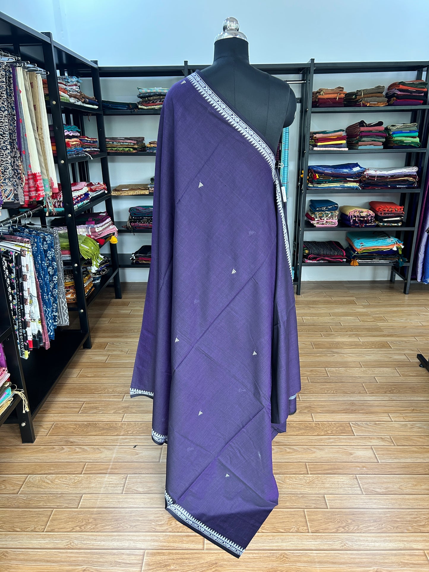PURPLE DHANIAKHALI SAREE