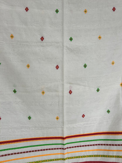 WHITE BEGAMPURI SAREE