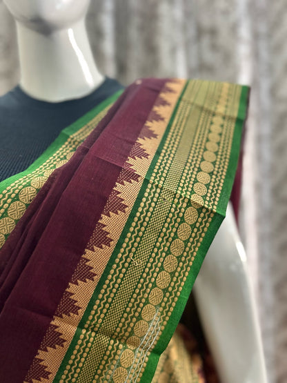 BROWN CHETTINAD COTTON