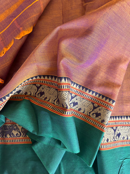 PEACH NARAYANPET SAREE