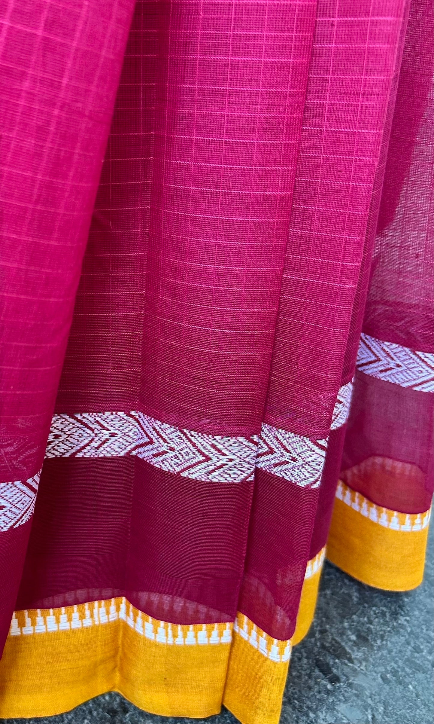 MAROON NARAYANPET SAREE