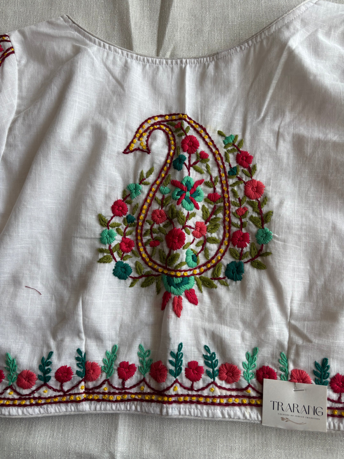 White Embroidered blouse